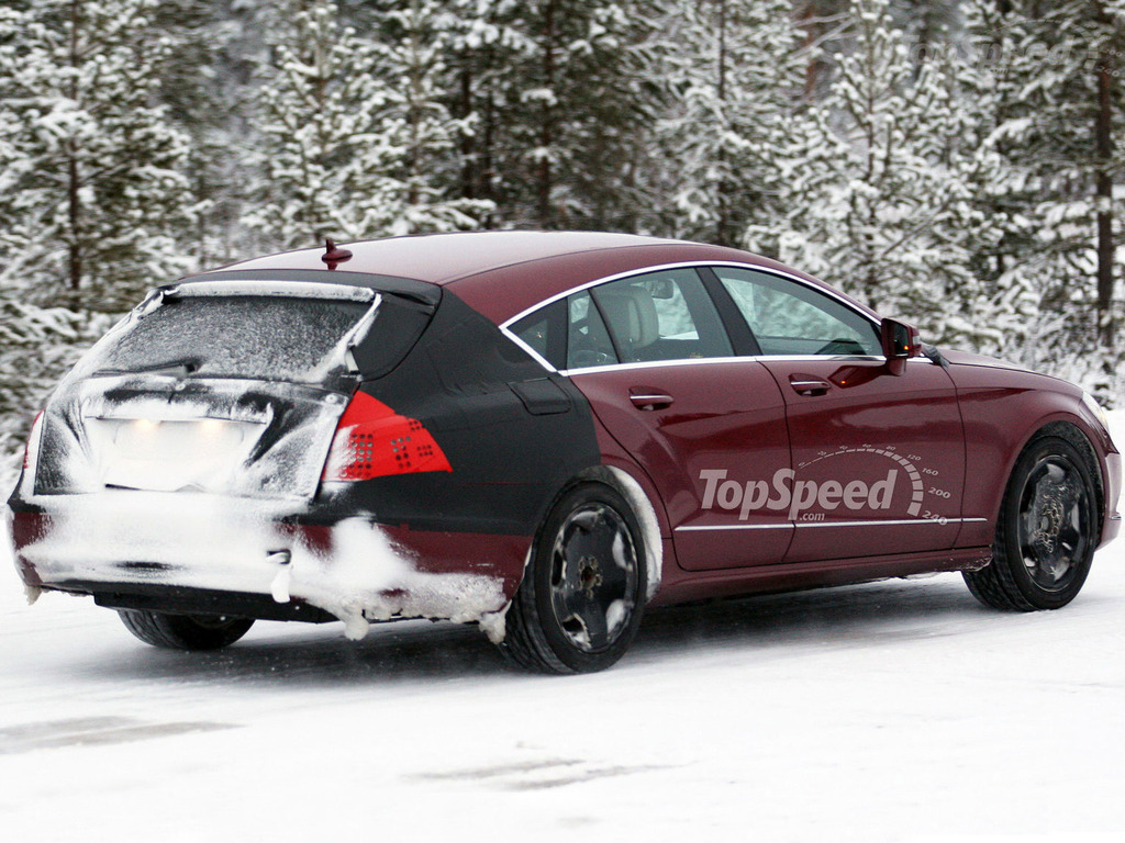 Универсал на базе Mercedes-Benz CLS проходит зимние тесты Универсал на базе Mercedes-Benz CLS проходит зимние тесты