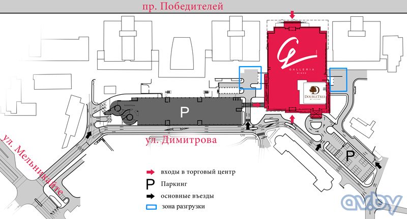 Галилео схема торгового центра