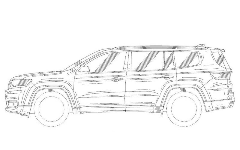Jeep запатентовал дизайн 7-местного SUV - Grand Wagoneer либо Yuntu