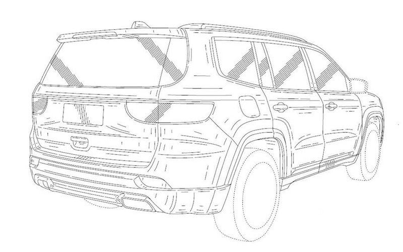Jeep запатентовал дизайн 7-местного SUV - Grand Wagoneer либо Yuntu